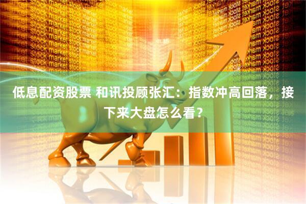 低息配资股票 和讯投顾张汇：指数冲高回落，接下来大盘怎么看？