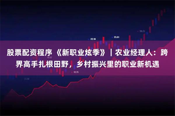 股票配资程序 《新职业炫季》|农业经理人:跨界高手扎根田野,乡村振兴里的职业新机遇